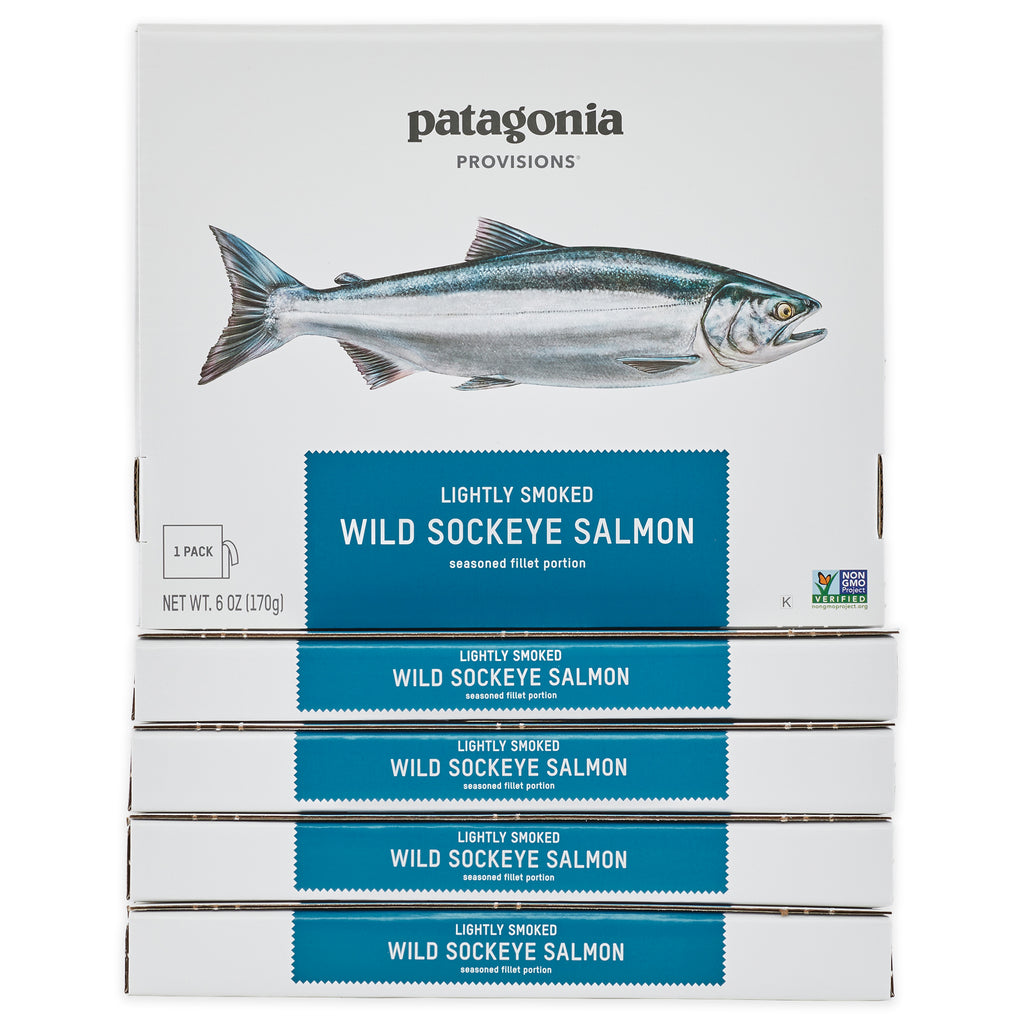 Patagonia Provisions Wild Sockeye Salmon, Original, Responsibly Sourced, Non-GMO - 5 x 4oz Fillet