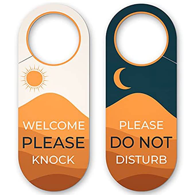 Please Do Not Disturb with Stop Icon - Door Hanger