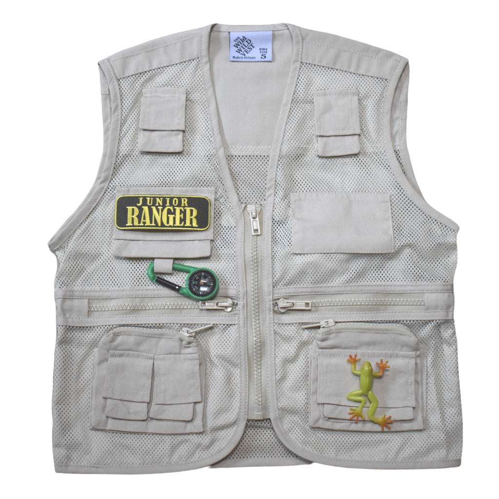 Jr Ranger Shop Adventure Vest - Khaki XL (Adult S)