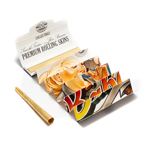 Gold Papes Papel de Liar de Oro de 24 Quilates - 1x Cono Papel