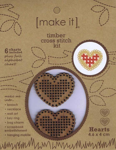 Make It Timber Frame Heart Cross Stitch Kit