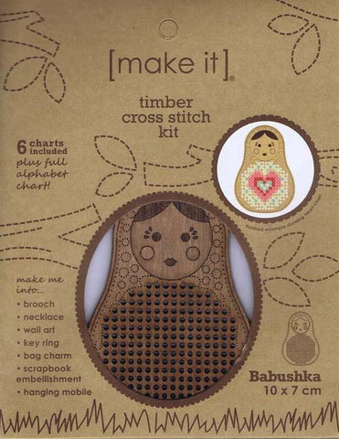 Make It Cross Stitch Babushka Timber Frame Kit