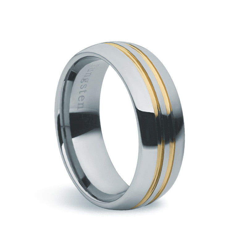 Tungsten Carbide & Gold Ring | Zaffre Jewellery | Australia