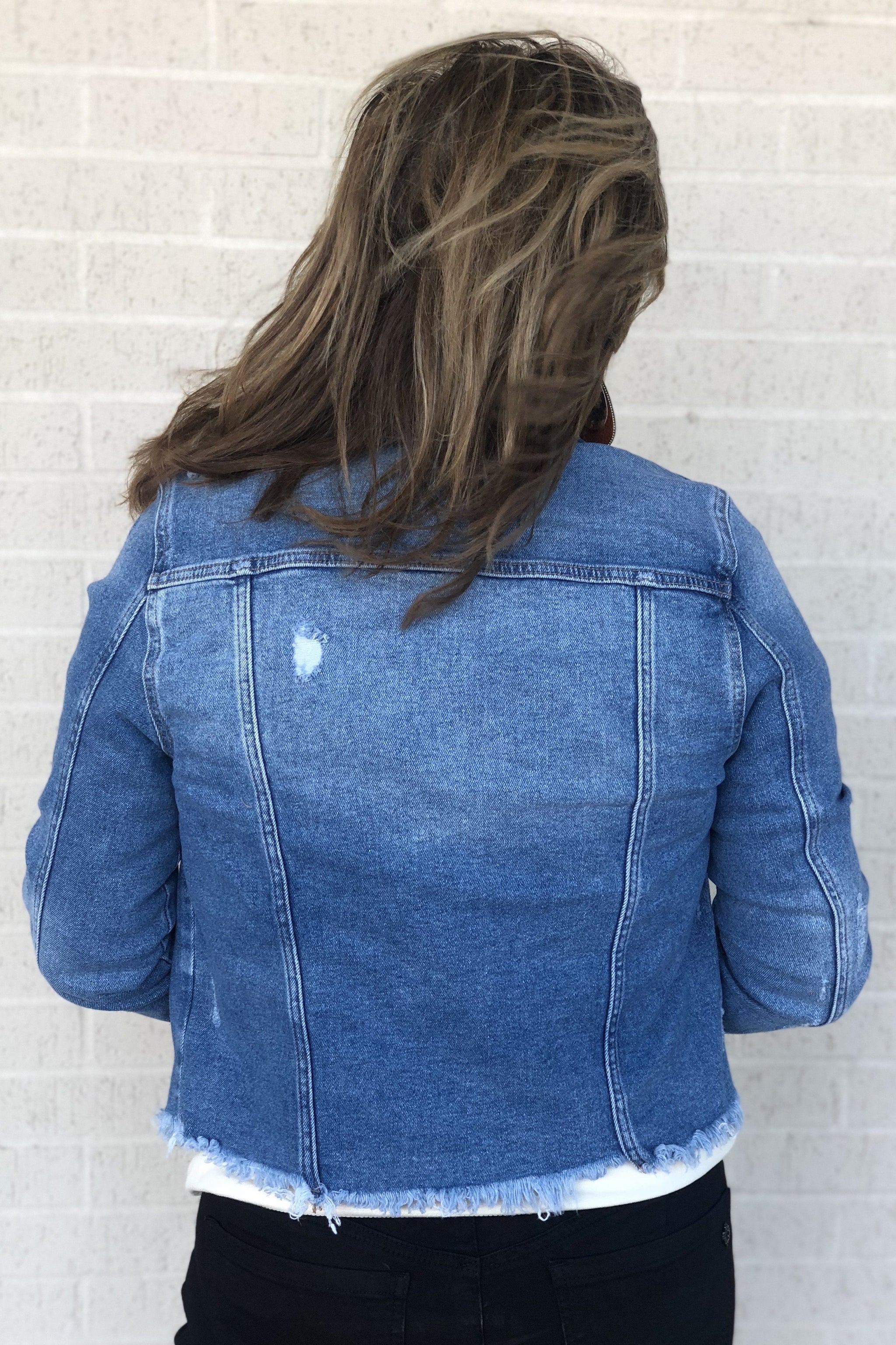 cut off jean jacket