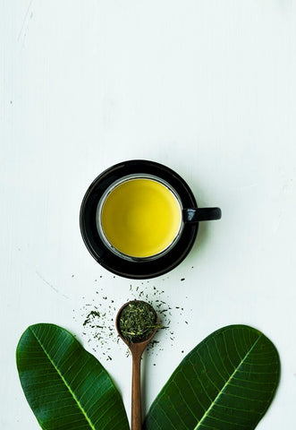 green tea from above