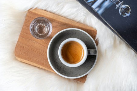 coffee on a tray