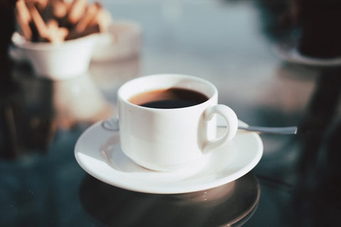 coffee in white teacups