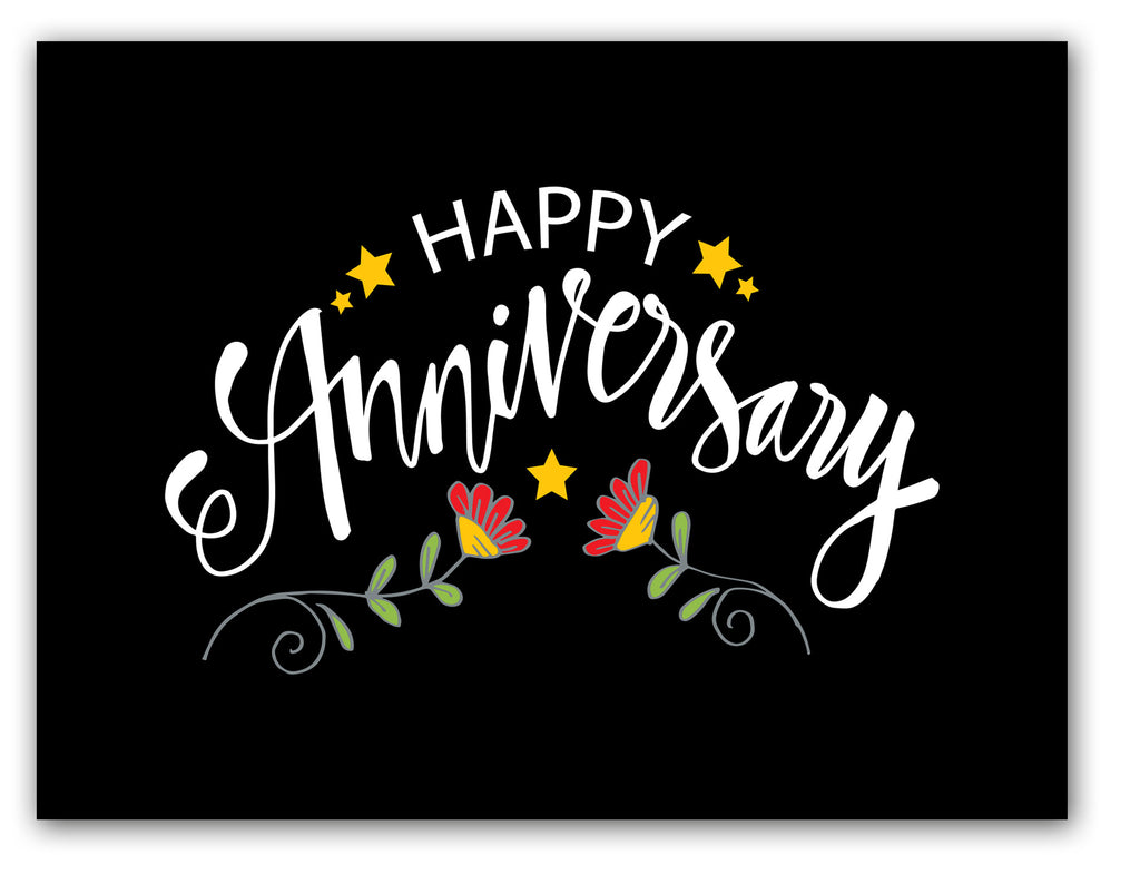 Jumbo Extra-Large Anniversary Greeting Card - Blank on the Inside - Wi ...