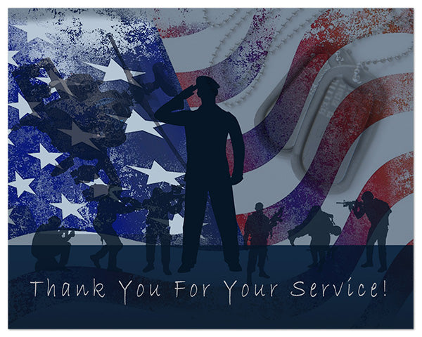 Thank You For Your Service Greeting Cards – Small World Greetings