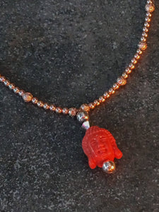 Women's Beaded Necklace with Buddha head