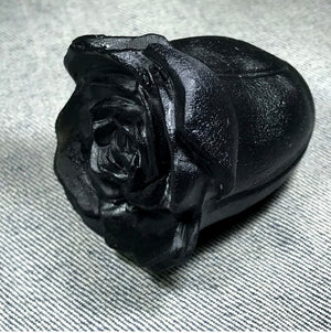 Black Obsidian Quartz gemstone Rose