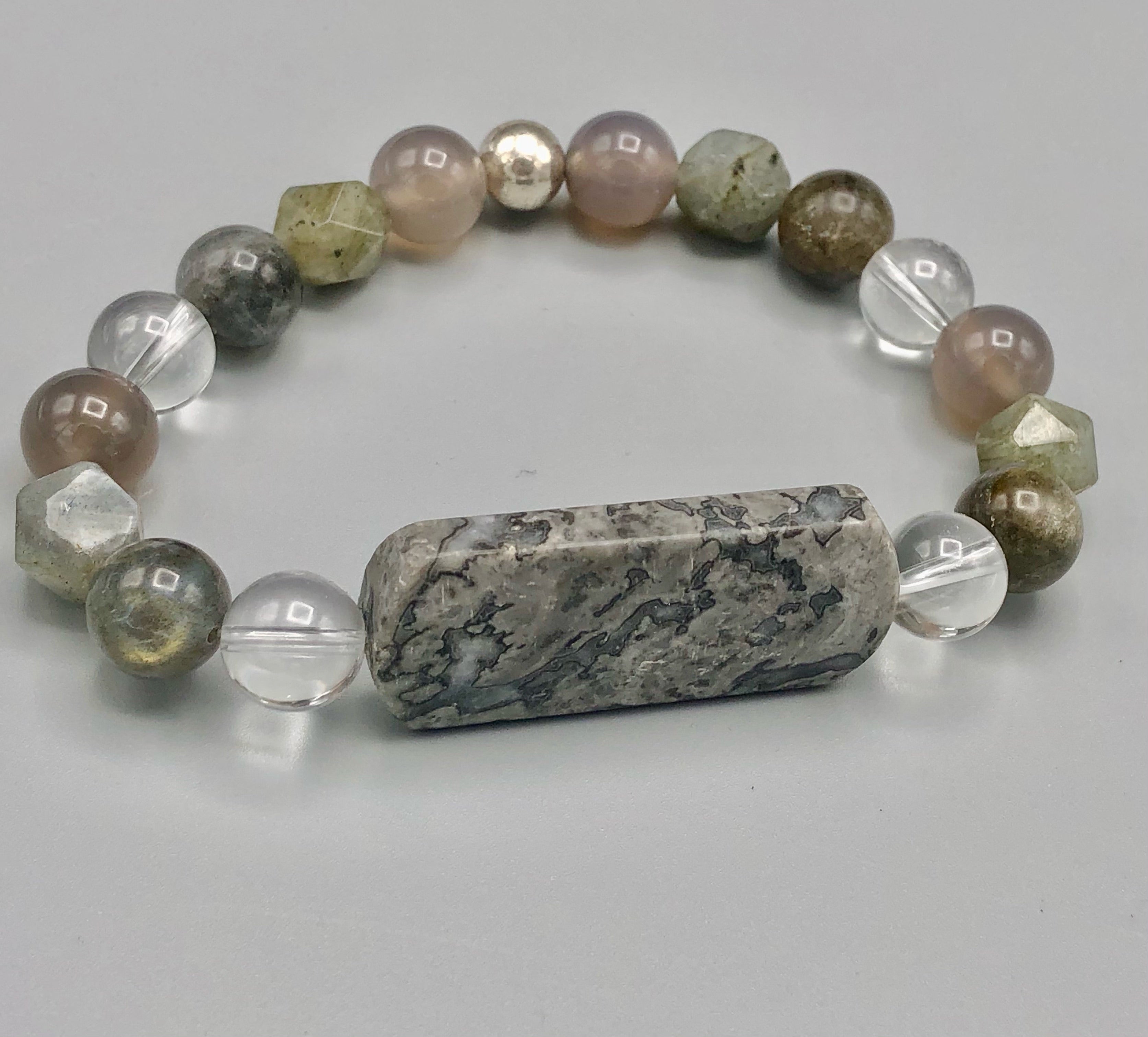 syndroom Messing Communisme Chinese Crazy Lace Agate Gemstone, Grey Agate, Labradorite, Clear Quar –  LDE Affinity Jewelry