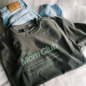 The Mom Club Tee (Washed Black) - Ashe Couture, Inc