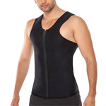 Men Ultra Sweat Thermal Muscle Shirt Hot Shapers Neoprene Slimming Body Shaper - outoff