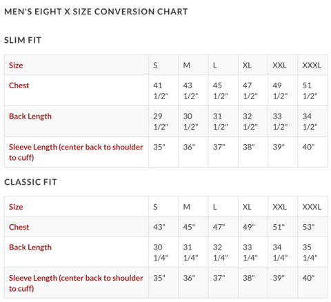 Size Guide - Gavel Western Wear