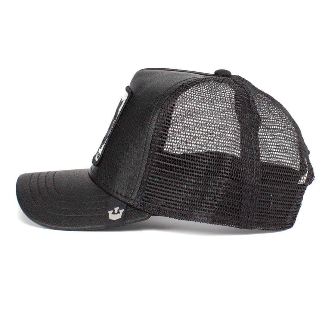 Goorin Bros. The Farm Leather Unisex Trucker Hat, Black (Cock Will  Prevail), One Size at  Men's Clothing store