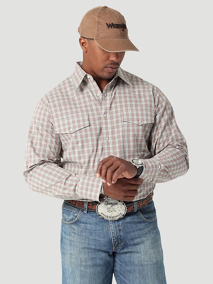 Wrangler® Wrinkle Resist Long Sleeve Shirt - Gavel Western Wear