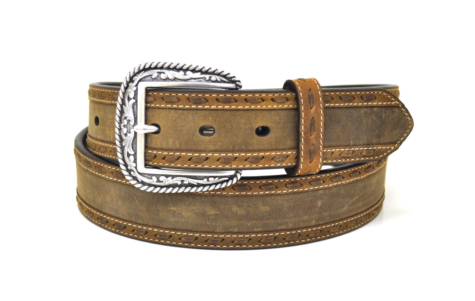 Ariat Scout Men's Western Leather Belt-Brown 10006949 - Longhorn ...