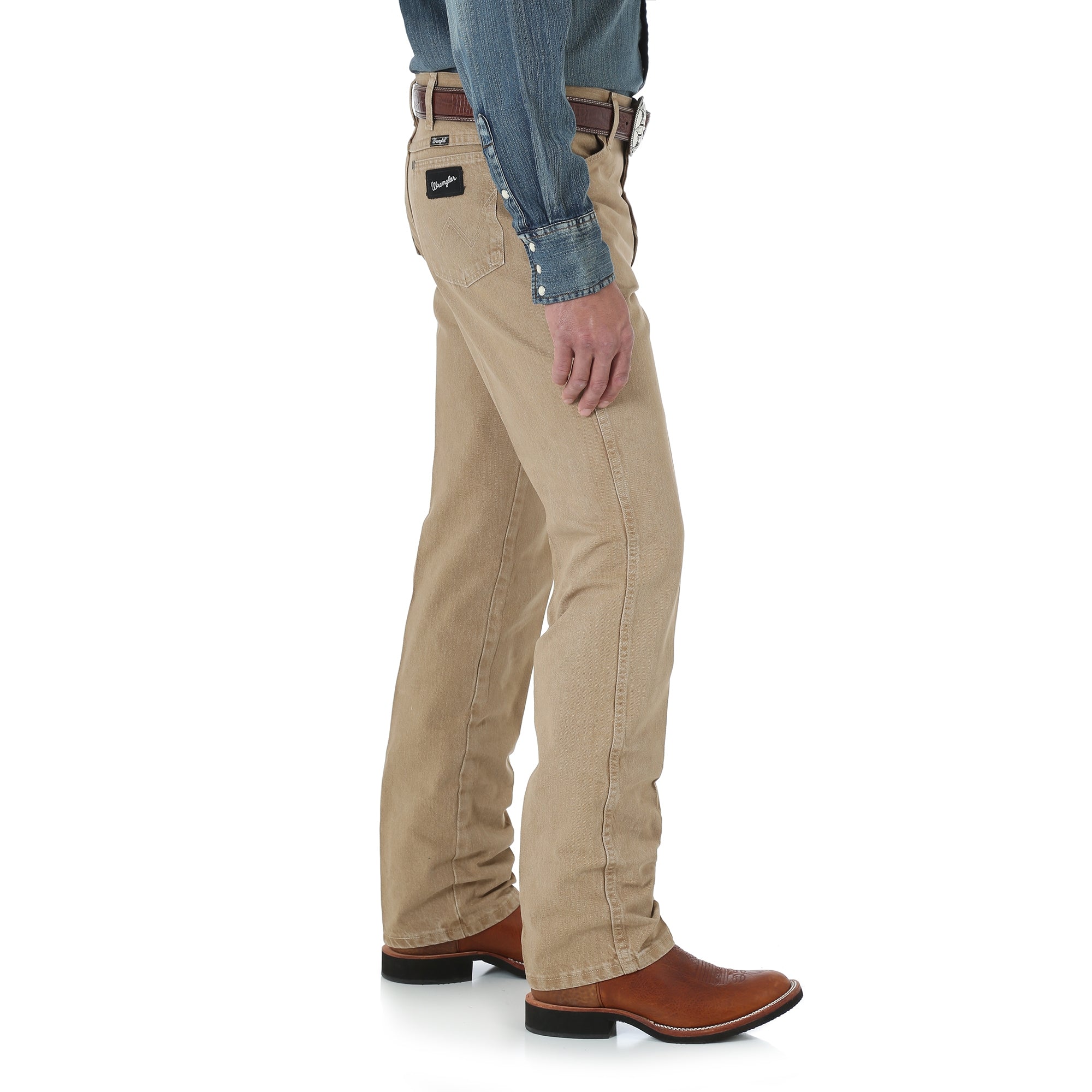 Wrangler Men's Cowboy Cut Silver Edition Slim Fit Jean Tan - Gavel Western  Wear