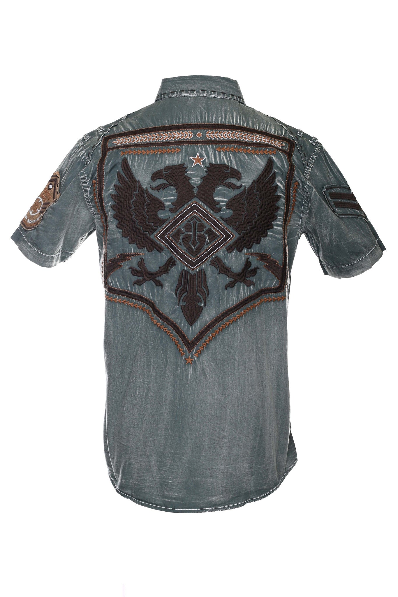 Roar Men's Strike Force Jr Olive Short Sleeve Shirt - Longhorn Western Wear