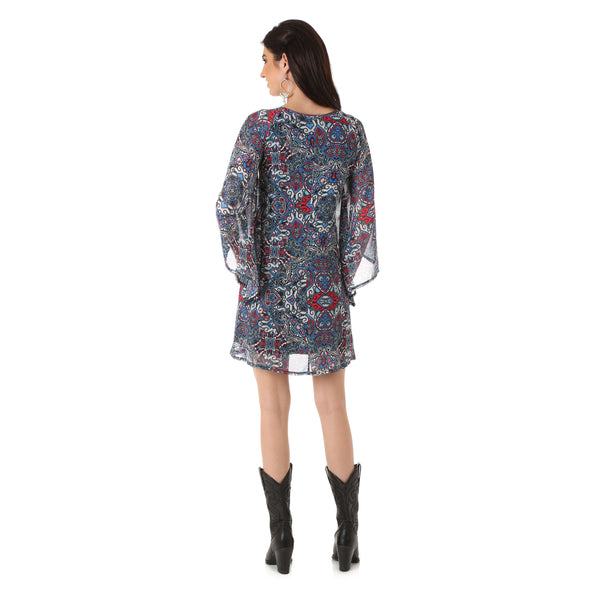 Wrangler Western Fashion Sleeveless Crochet Dress - Gavel Western Wear