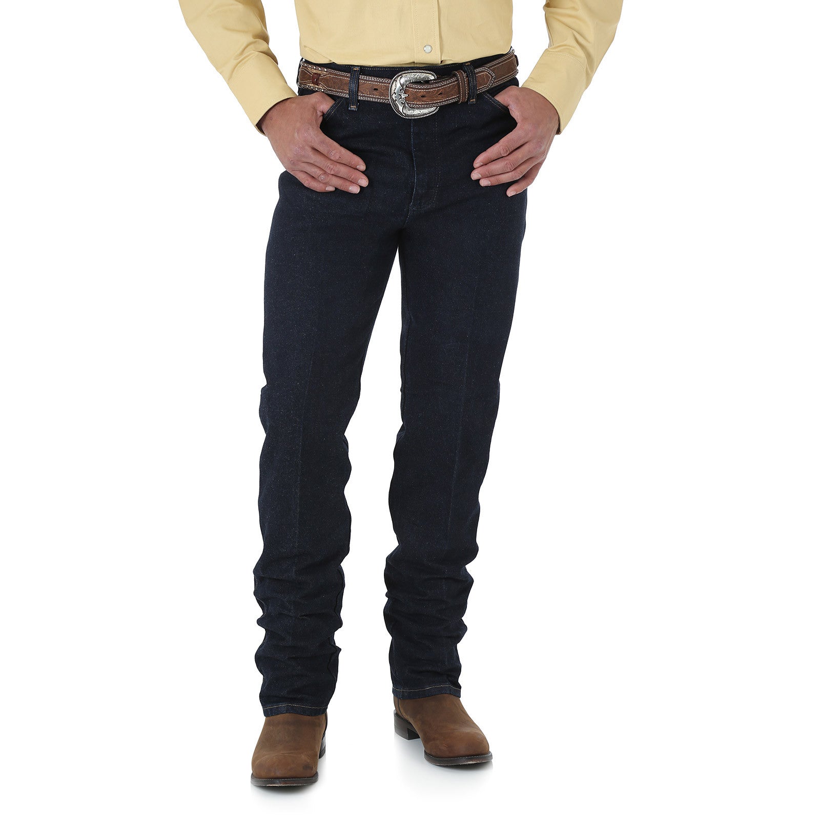 Wrangler Men's Cowboy Cut Silver Edition Slim Fit Jean Dark Denim - Gavel  Western Wear