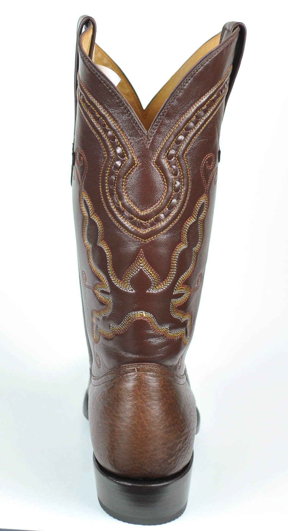 Gavel Handcrafted Men's Brown Bullhide Cowboy Boots Gavel Western Wear