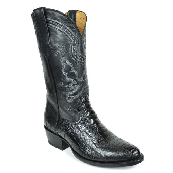 Gavel Men's Collin Ostrich Leg Boots - Black - Gavel Western Wear
