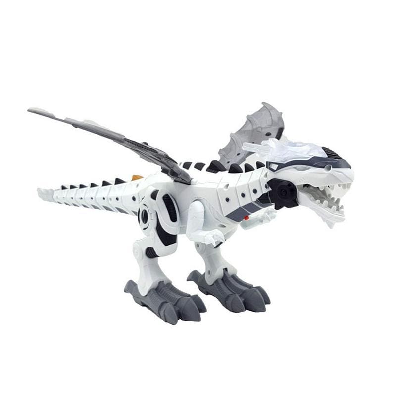 white dinosaur robot