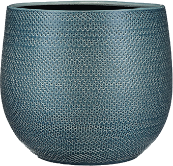 Emily pot for indoor plant in blue 