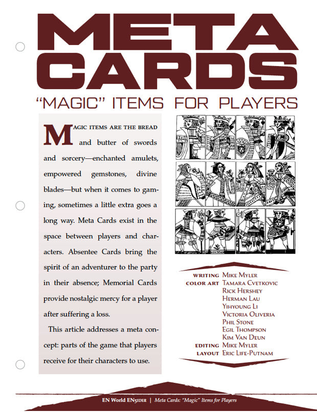 Meta Cards Magic Items For Players D D 5e En Publishing
