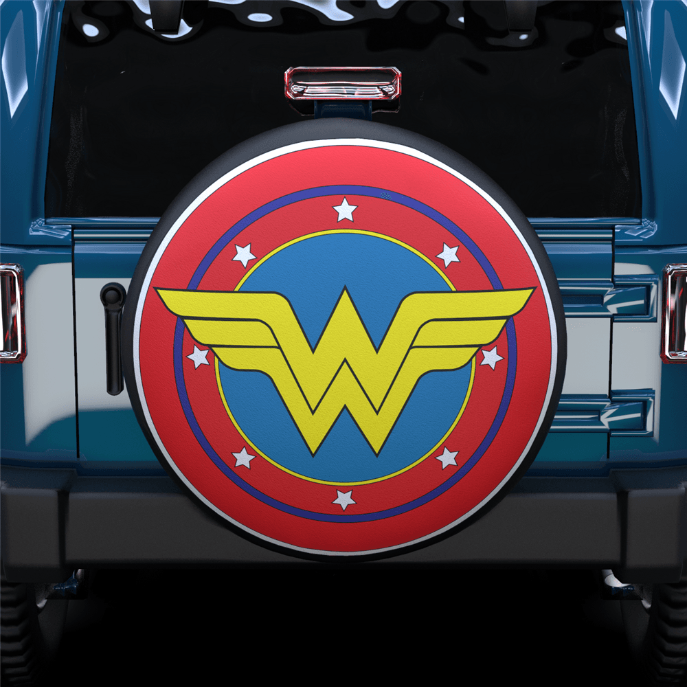 Custom Wonder Woman Tire Cover JEEP SUV RV Waterproof Tire Spare Cover -  MyCustomTireCover