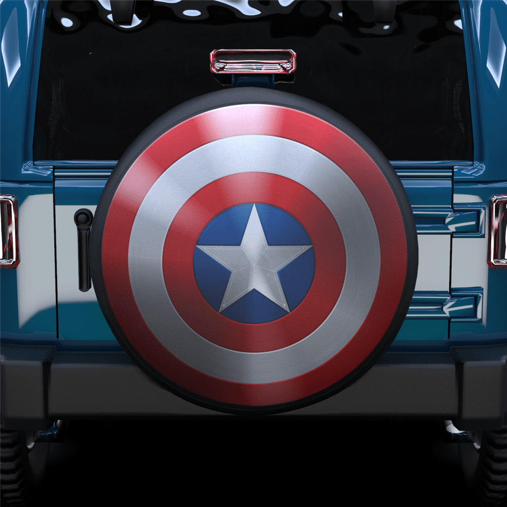 Total 85+ imagen jeep wrangler captain america tire cover