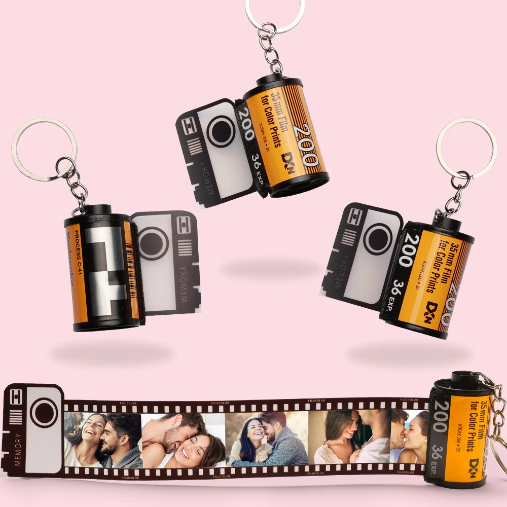 Custom Film Roll Keychain 2024