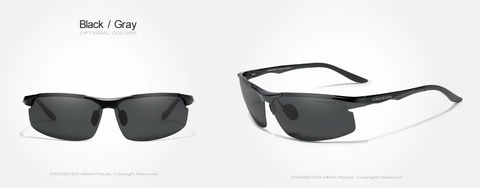 KINGSEVEN® SPORT Sunglasses N-9126  Black/Gray