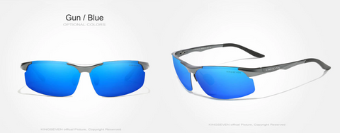 KINGSEVEN® SPORT Sunglasses N-9126  Gun/Blue