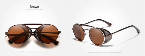 KINGSEVEN® STEAMPUNK Sunglasses N7550 Brown