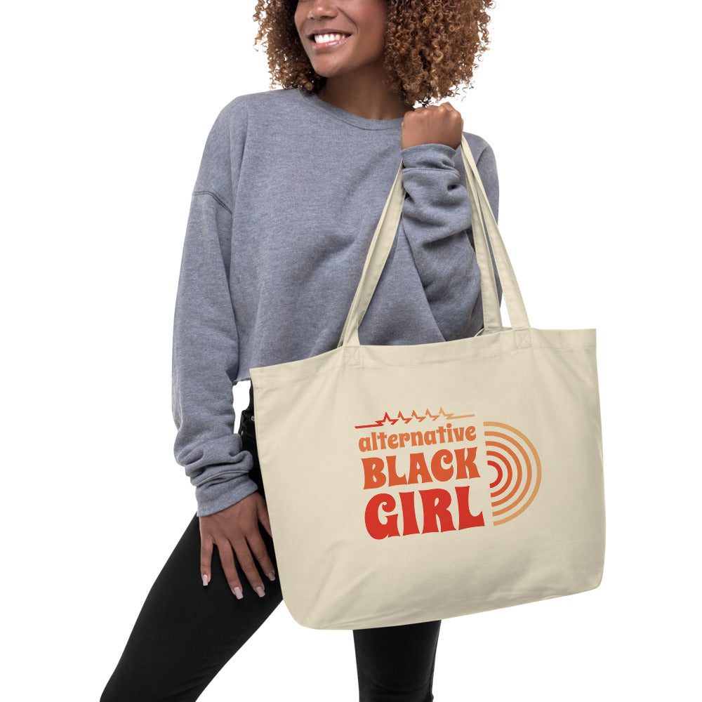 70's Style Alt Black Girl Tote Bag