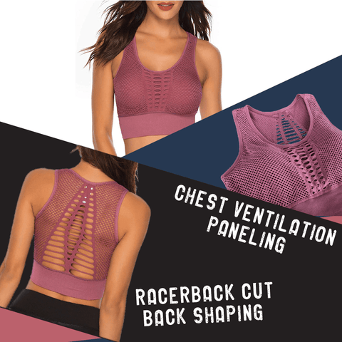 Stretchy Mesh Lifting Sports Bra