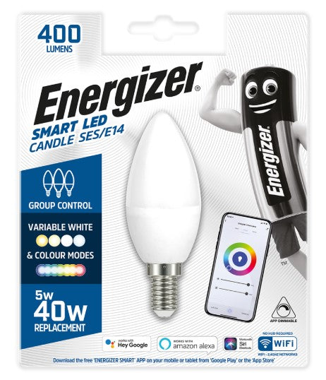 Energizer LED 40W E14 Candle Bulb 2pk