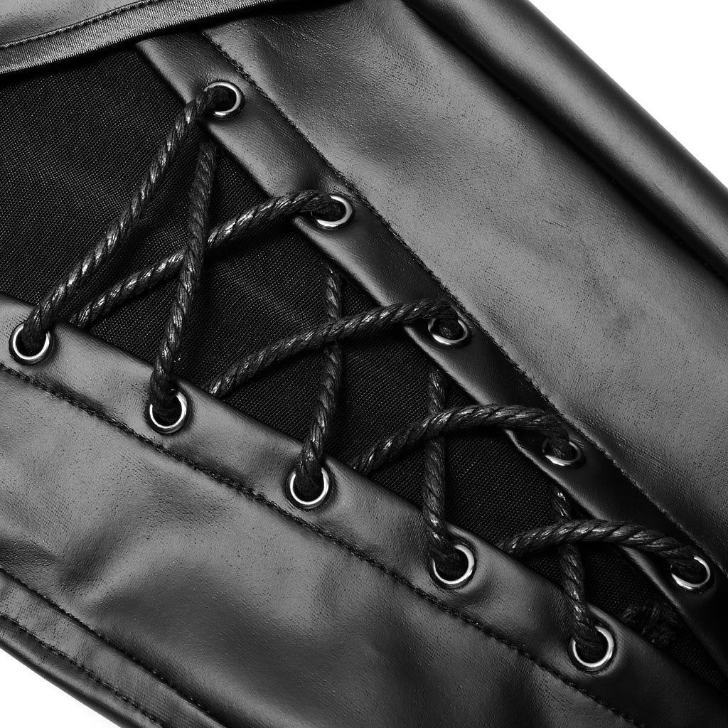 Goth skinny imitation leather pants– Punkravestore