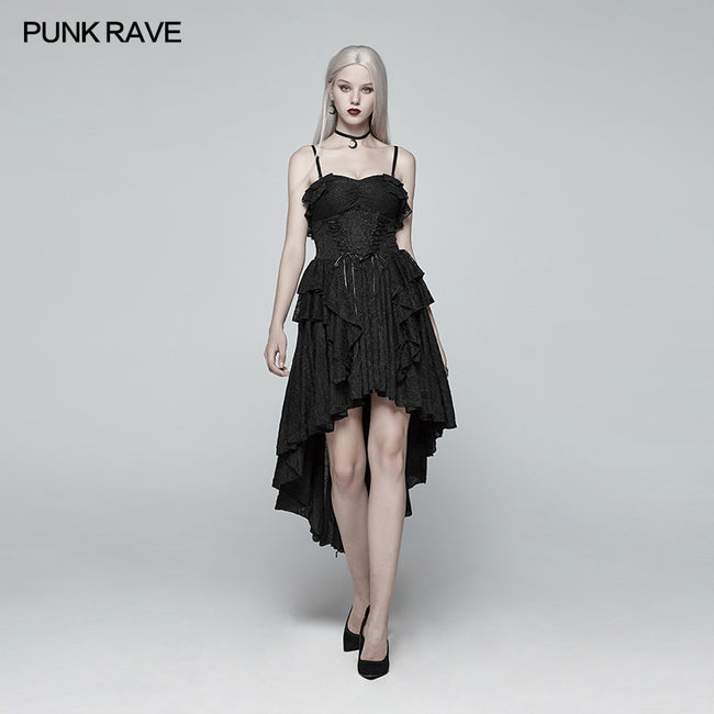 gothic high low dress