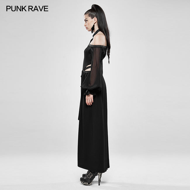 Dark Night Jumpsuit with Detachable Long Skirt– Punkravestore