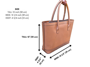 Emma Leather Tote Bag, PDF Pattern & Video Tutorial – Vasile and Pavel