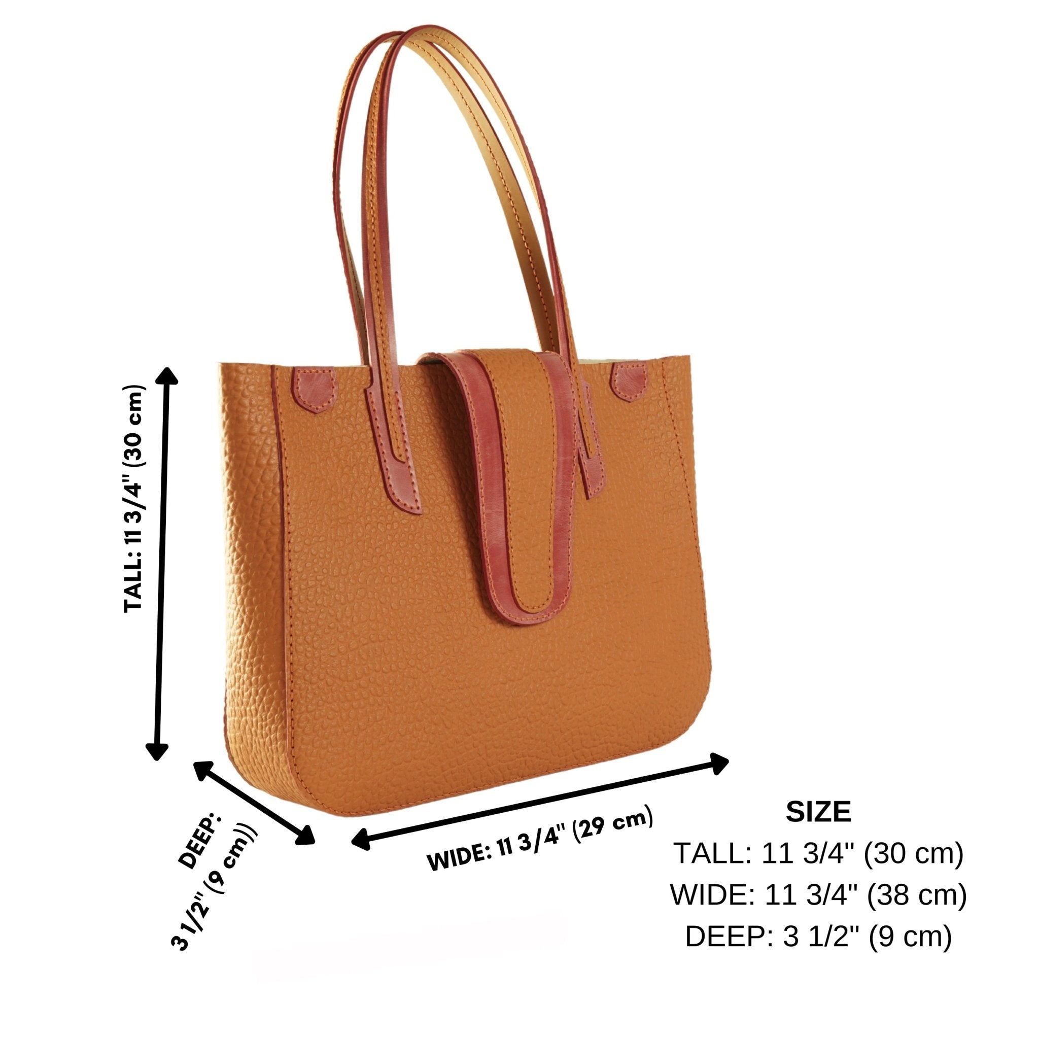 PDF Pattern and Instructional Video, Angelina Leather Tote Bag by ...