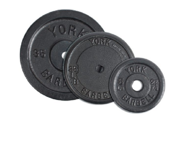 York 1 Standard Flat Pro Cast Iron Plate Dotmar Fitness