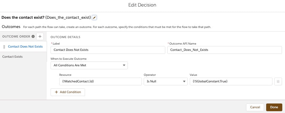 Get Decision Set Up