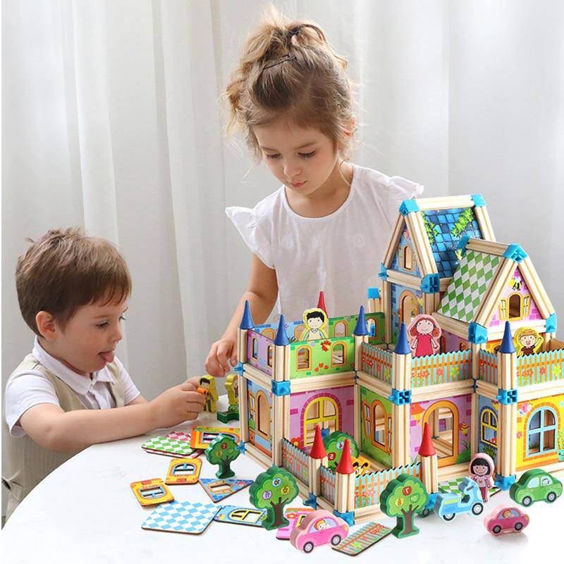DIY Wooden Castle Dollhouse | Wooden Puzzle Toys
