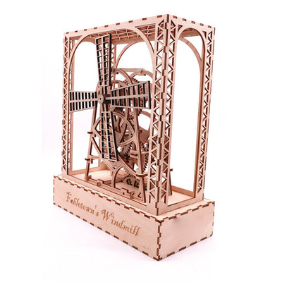 3D DIY Rowsfire Mechanical and Motorized Model Puzzle: Windmill - Wooden Puzzle Toys