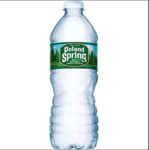  Poland Spring Brand 100% Natural Spring Water, 16.9 oz Plastic  Bottles (Pack of 24) : Poland Spring: Grocery & Gourmet Food